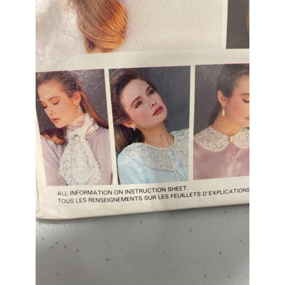 Butterick 5754 Vintage Pattern 12 Great Collars Cuffs Bows Craft Sewing UNCUT - Picture 5 of 6